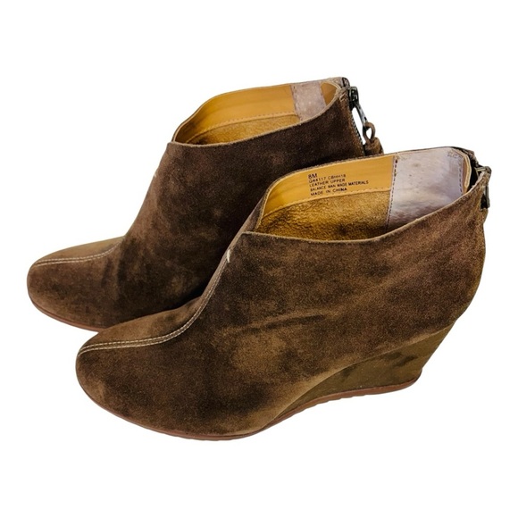 Kork’s Women’s Haldor Leather Suede Bootie Back zip Boot Taupe Size 8 - Picture 8 of 10